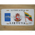 tourist souvenir metal post card license plate